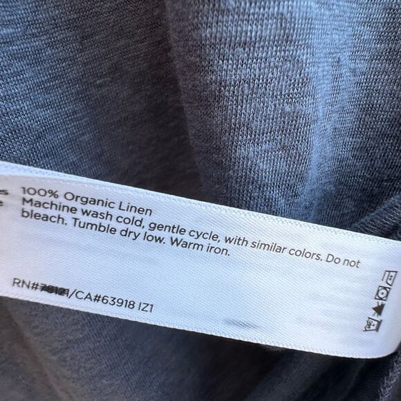 Eileen Fisher $118 Organic Linen Jersey Short Sleeve Crew Neck Tee T-Shirt XS - Picture 4 of 9